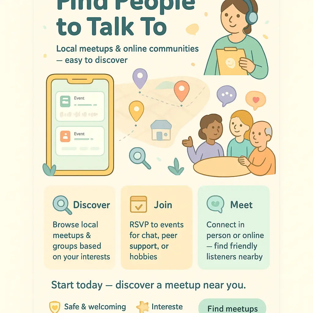 find people to talk to - Counselor
