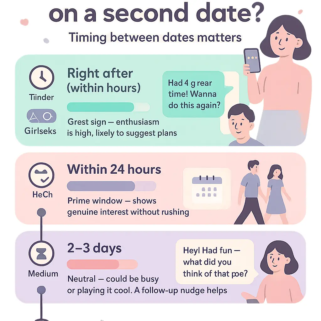 will he ask me on a second date - Messaging