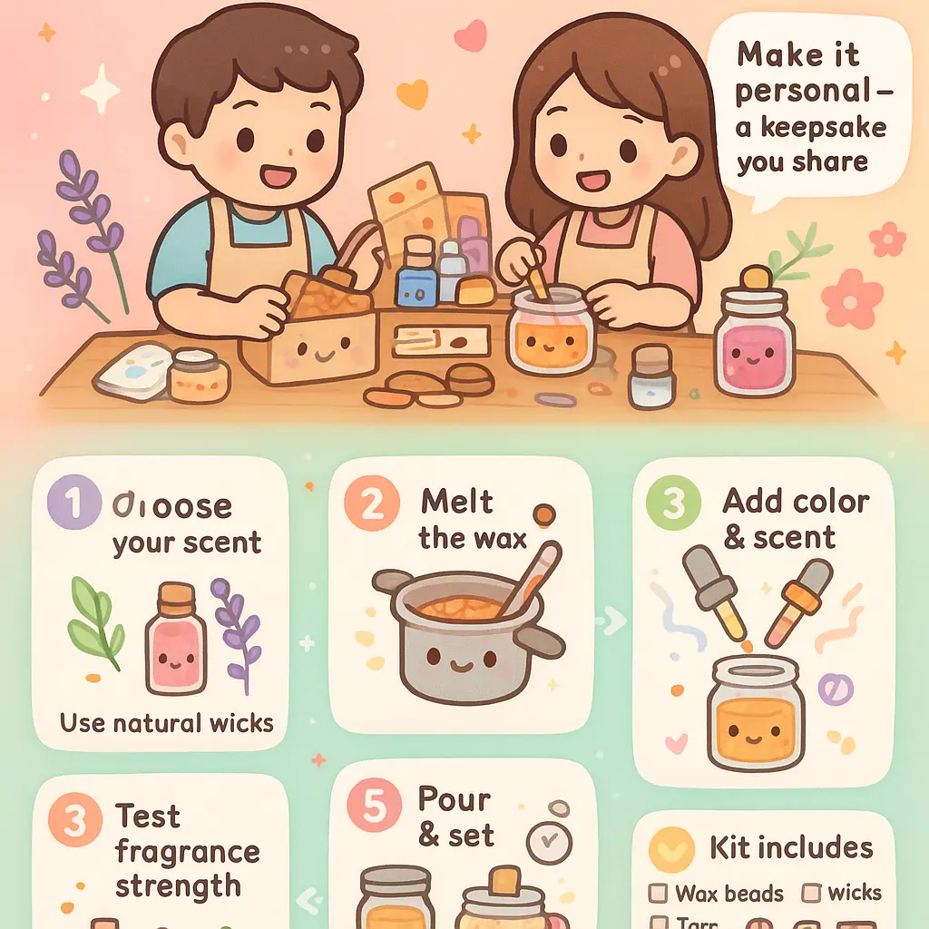 craft date ideas - Candle