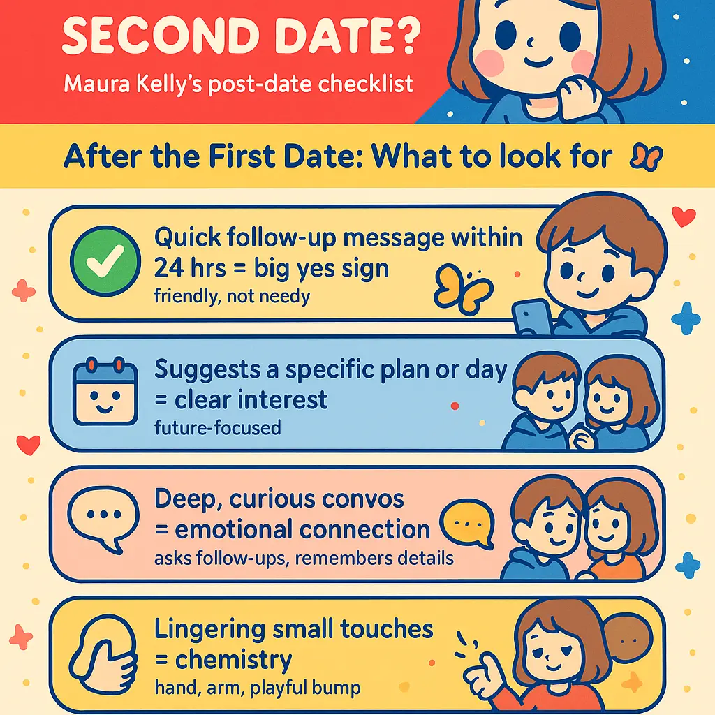 will he ask me on a second date - Maura