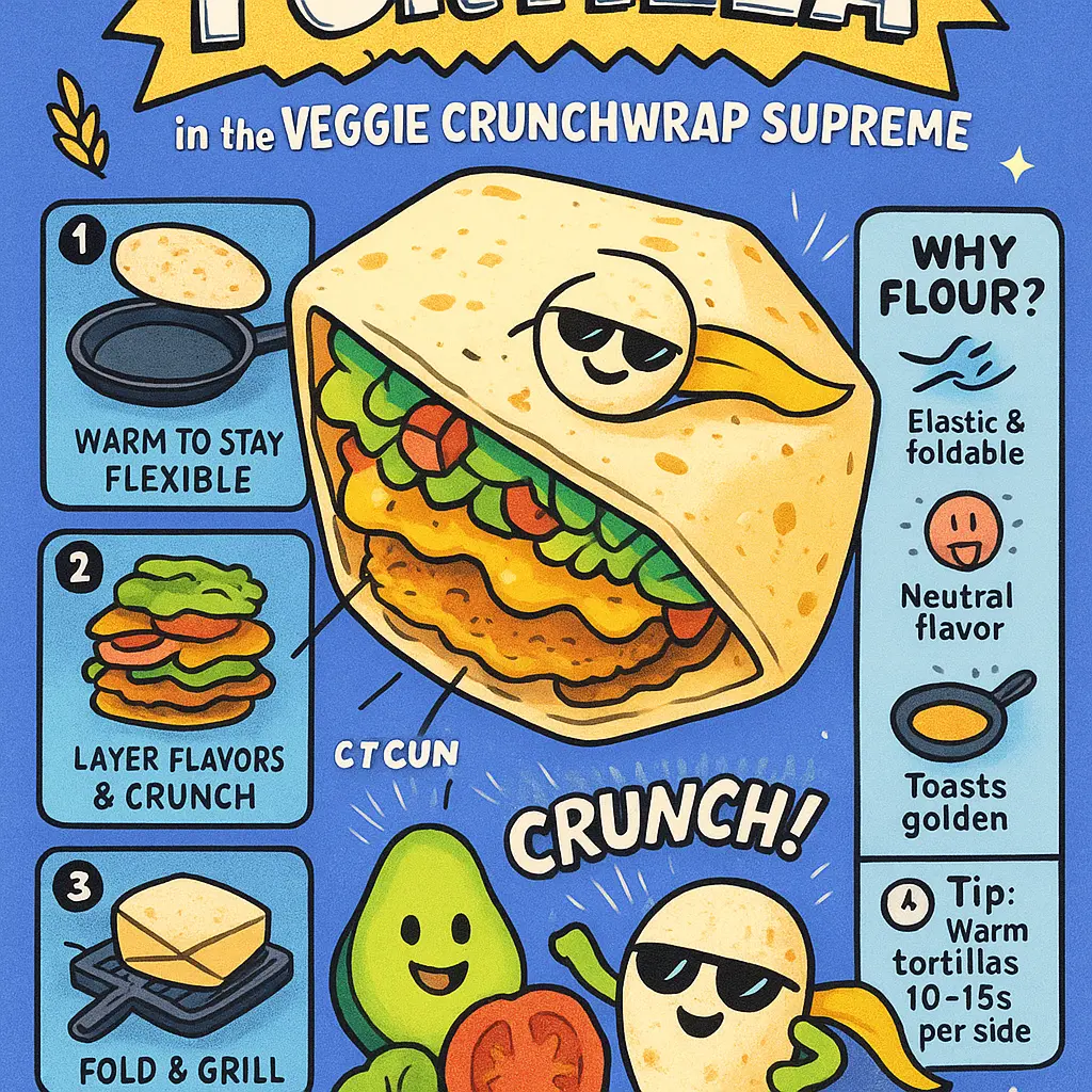 veggie crunchwrap supreme - Tortilla
