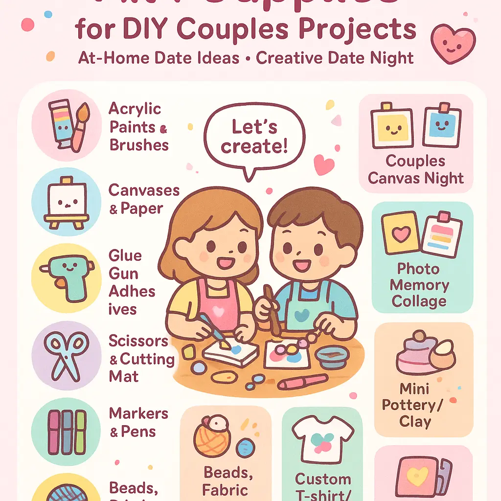 craft date ideas - Supplies