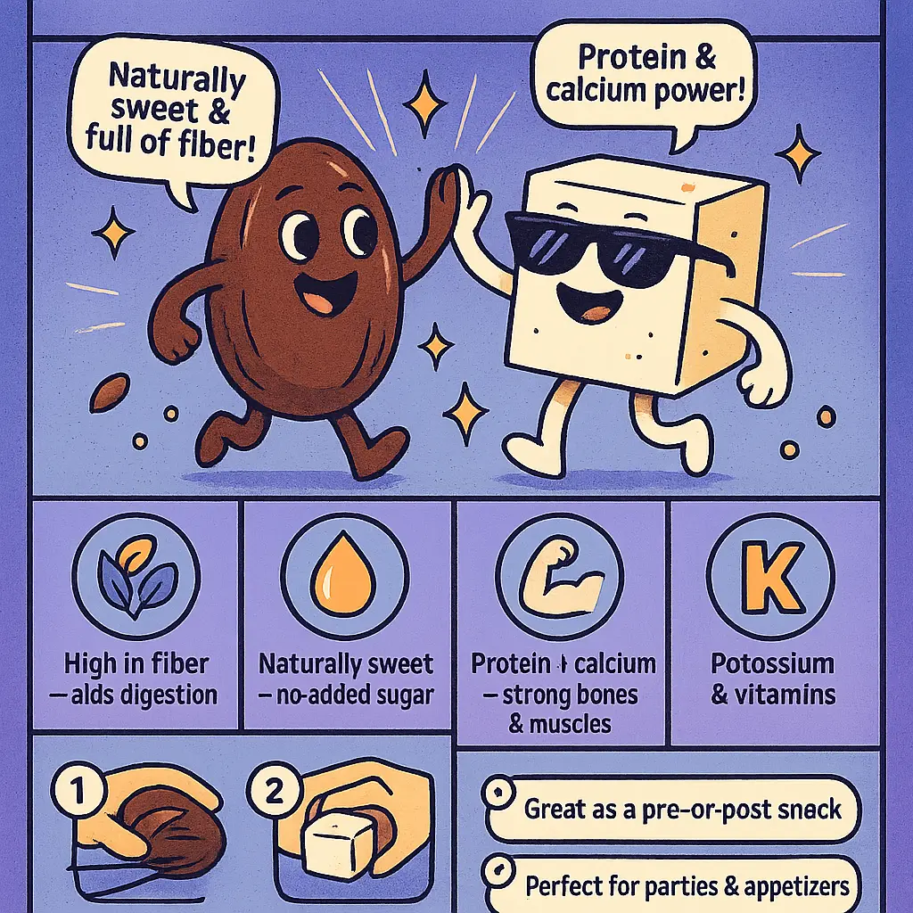 dates and cheese - Medjool