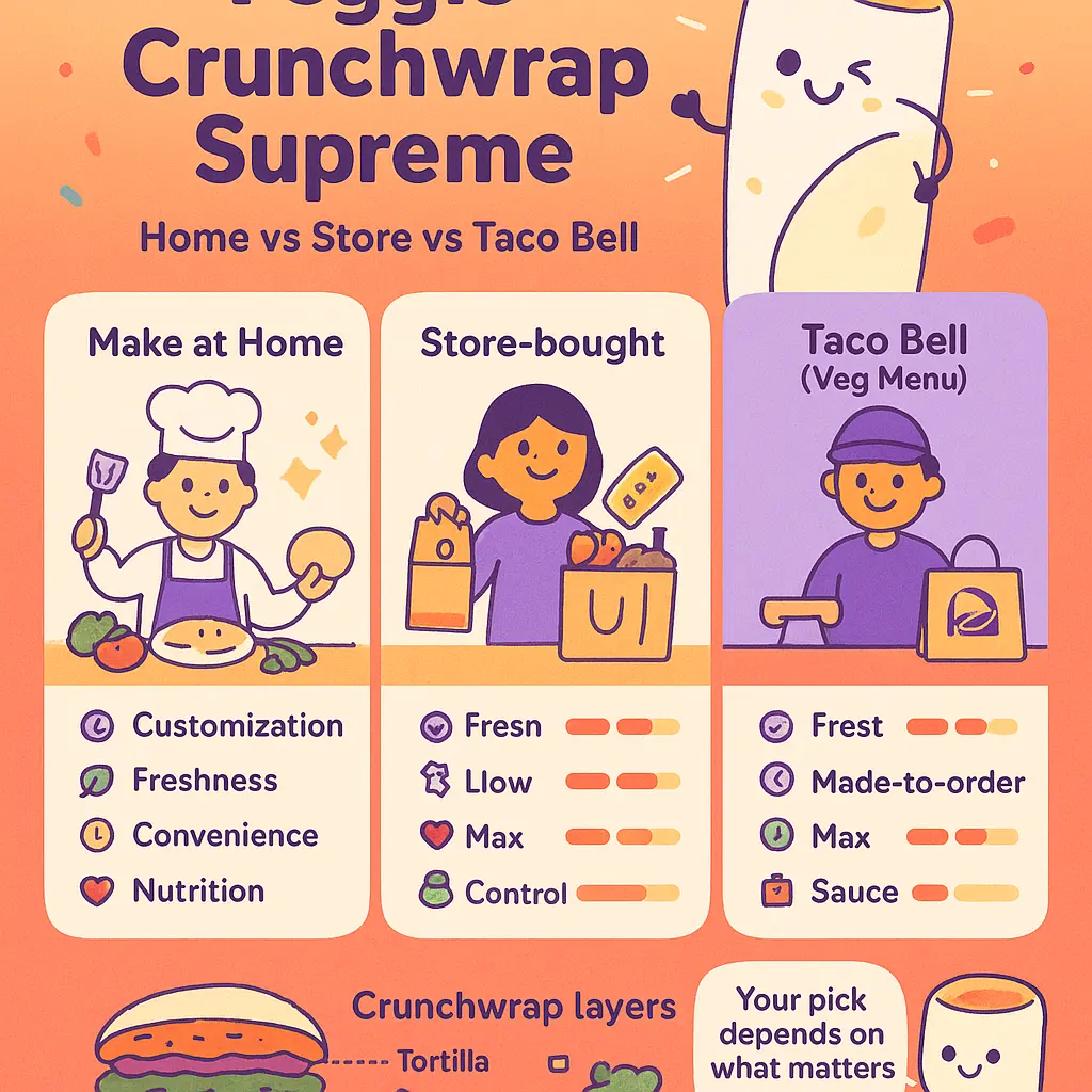 veggie crunchwrap supreme - Burrito