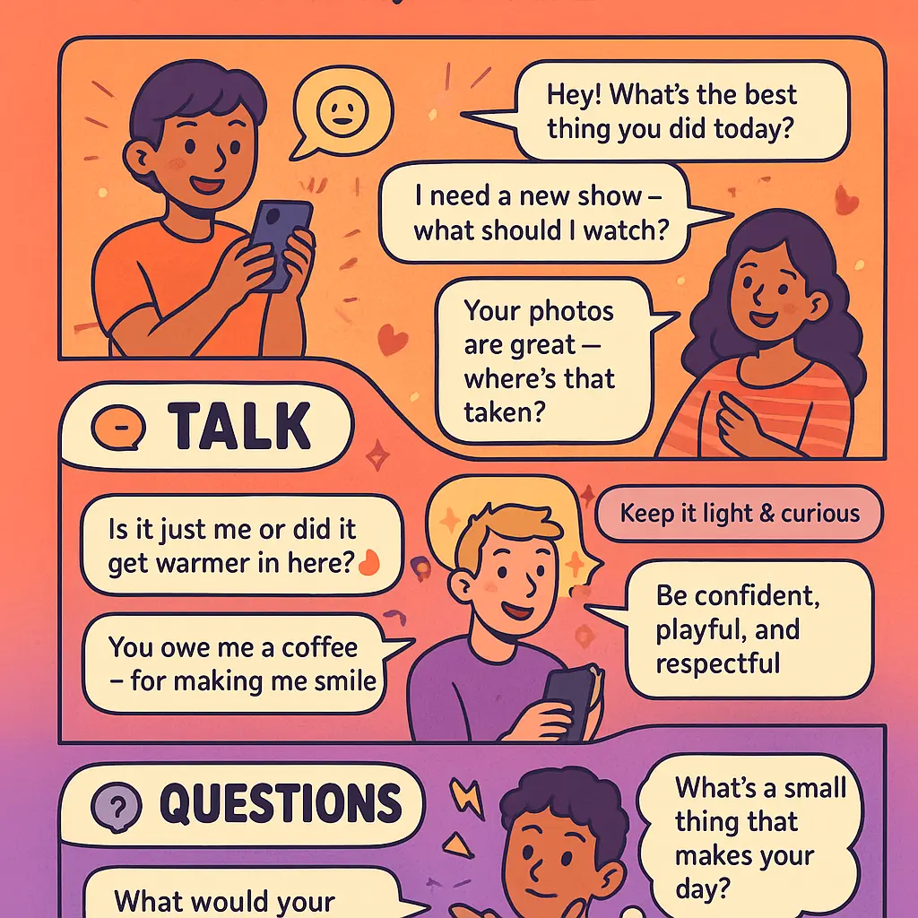 talk flirt dare questions online - Social